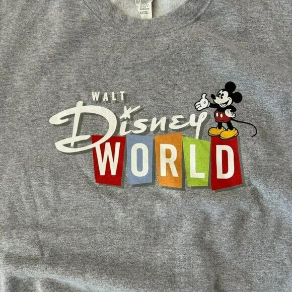 Disney's Walt Disney World Men's Vintage Graphic Crew Neck Pullover Sweatshirt - Picture 2 of 7